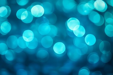 Obraz premium Bright turquoise bokeh lights create a mesmerizing background perfect for celebrations or artistic projects