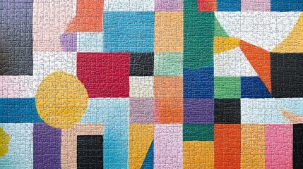 Fototapeta premium Abstract Geometric Puzzle