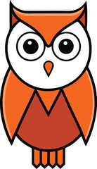 An owl cartoon vector for Halloween