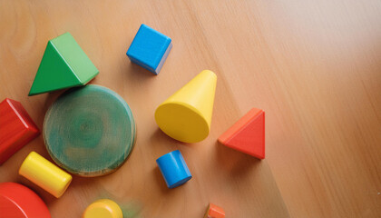 Close-Up of Figure and Shapes