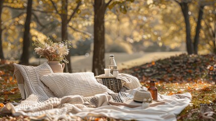 Autumn picnic outdoor