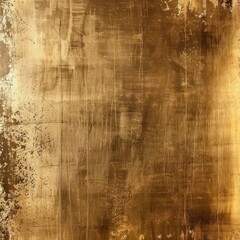 Fototapeta premium Abstract gold and beige brushstroke texture on canvas