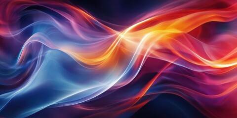 Abstract background with intensive color bursts and smooth