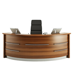 Reception desk on Transparent background