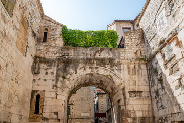 Remains of Roman Historical Complex of the Palace of Diocletian, UNESCO world heritage site in...