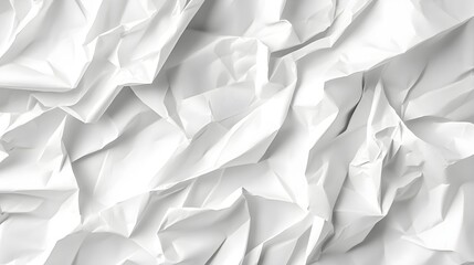 Obraz premium White Wrinkled Paper Texture Background