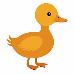 Cute Duckling vector art illustration