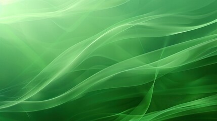 Abstract Green Wave Gradient Background