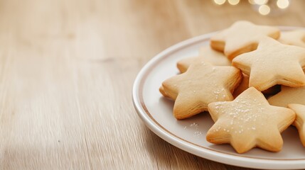 Festive Star-Shaped Christmas Cookies