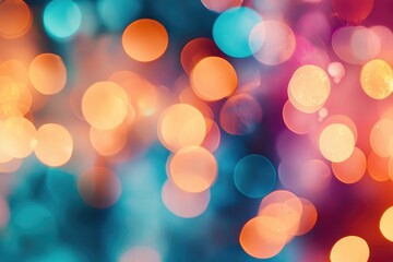 Obraz premium A blurry bokeh effect with trendy color hues to enhance fashionable visuals