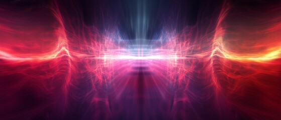 Sound waves of oscillating light. abstract background