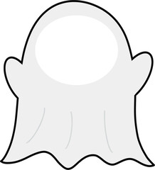 얼굴부분이 비어있는 유령 코스프레