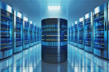 Database Tables. Design Concept of Relational Tables in Server Room and Datacenter Environment