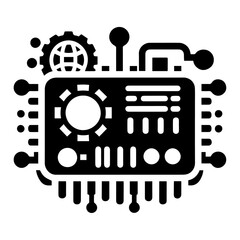 Obraz premium Technology icons, cloud computing icons, Programming icons, Coding icons. 
