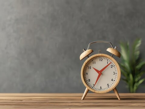 Interest rate symbol with a downward arrow on a clock face, time running out on savings