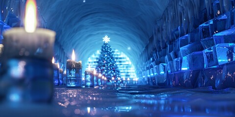 Winter Hanukkah Festivities- Hanukkah Igloo Event- Hanukkah Celebration with Ice Art
