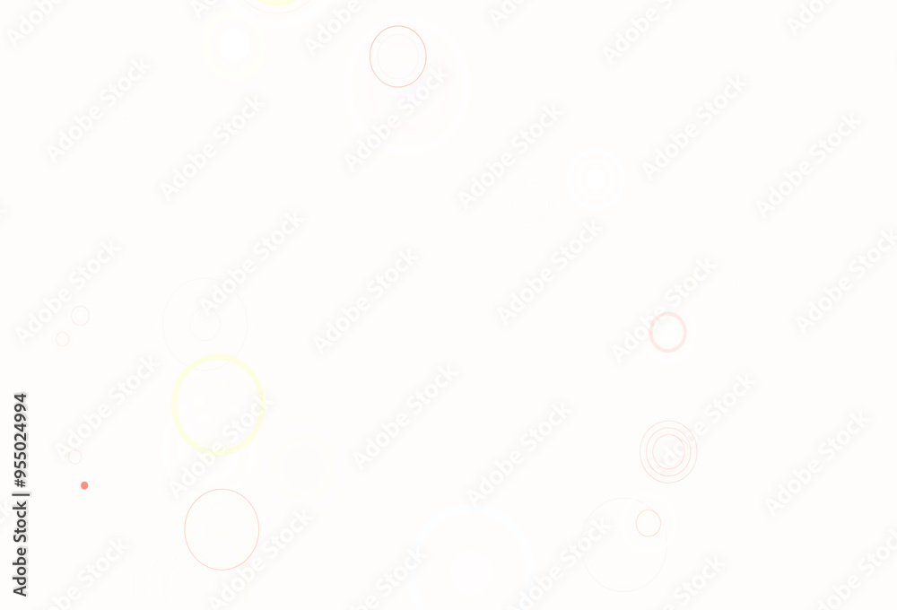Poster light red vector backdrop with dots.