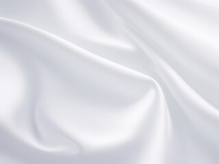 Fototapeta premium Beautiful white silk fabric, background.