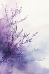 Fototapeta premium A delicate watercolor wash in shades of lavender and silver, creating a soft and dreamy ambiance. 