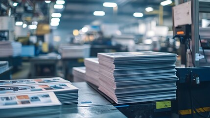Efficient Printing Facility with Sorted Materials and Workflow