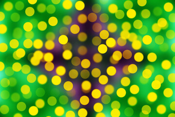 Creative illustration of bright lights, bokeh. Blurred background.