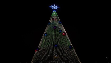 Illuminated Christmas tree