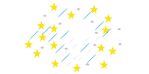 illustration colorful confetti star explosion effect light. 