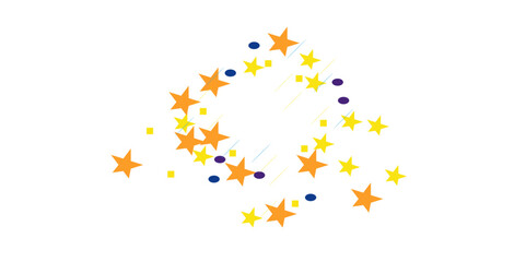 illustration colorful confetti star explosion effect light. 