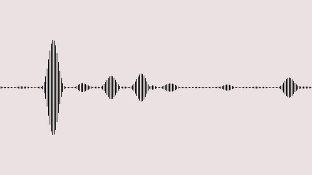  Animated sound wave spectrum, spectrum voice, frequency soundtrack, waveform soundtrack,Sound graphic equalizer animation. Sound wave isolated on white background.audio wave white background.