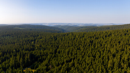 Summer in the Erzgebirge in Saxony in Germany