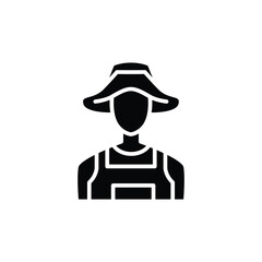 farmer solid icon vector design good for web or mobile app