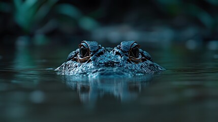 Obraz premium Alligator Eye in the Water