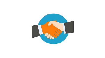 Legal Partnership Agreement - Vector Lawyer Handshake Logo