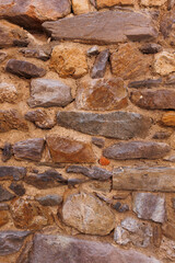 Vintage old brick wall background 