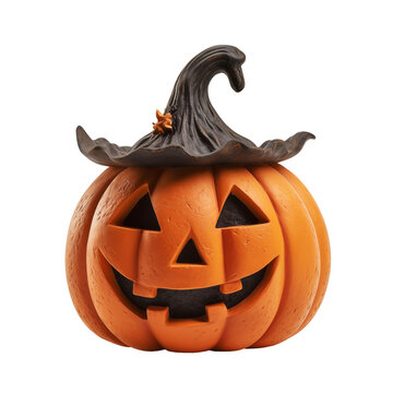 jack o lantern figurine transparent background