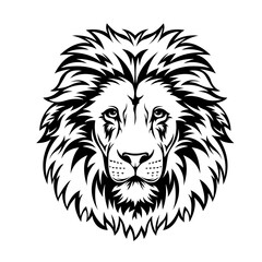 Lion | Lion Head | Lion w/Scratches | Jungle King | Lion Face | Lion Face | Jungle Animal | Jungle Predator | Original Illustration | Vector and Clipart | Cutfile and Stencil