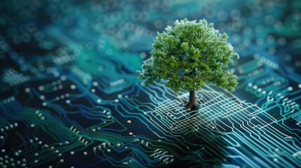 Green Technology: A Tree Grows on a Circuit Board