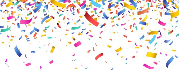 confetti, vector illustration on a white background.