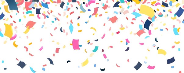 confetti, vector illustration on a white background.