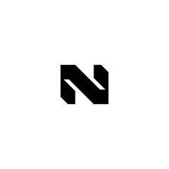 N letter logo design