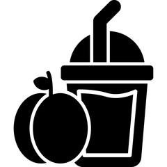 Peach Juice Icon