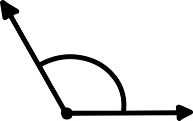 types of angles illustration obtuse angle