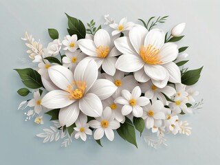 Fototapeta premium white floral Flower