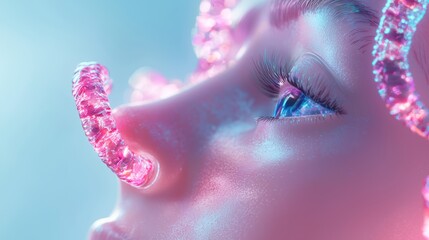 A self-improving AI system visualized as a loop, where data feeds back into the model to enhance its predictions.