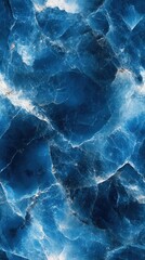 Seamless abstract marble in dark blue with subtle silver veins, [Abstract Background Marble], [Cool and regal]