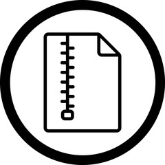 Fototapeta premium Compressed File Vector Icon Design