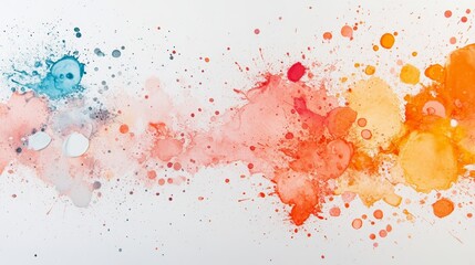Vibrant watercolor splash art showcasing a beautiful blend of colors and textures, perfect for creative projects and designs.