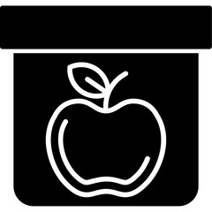 Vegan Lunch Box Icon