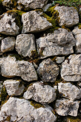 Stone grey old wall background 