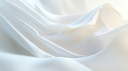 Obraz premium Abstract white background with soft shadows and light gradients, creating a calm atmosphere.